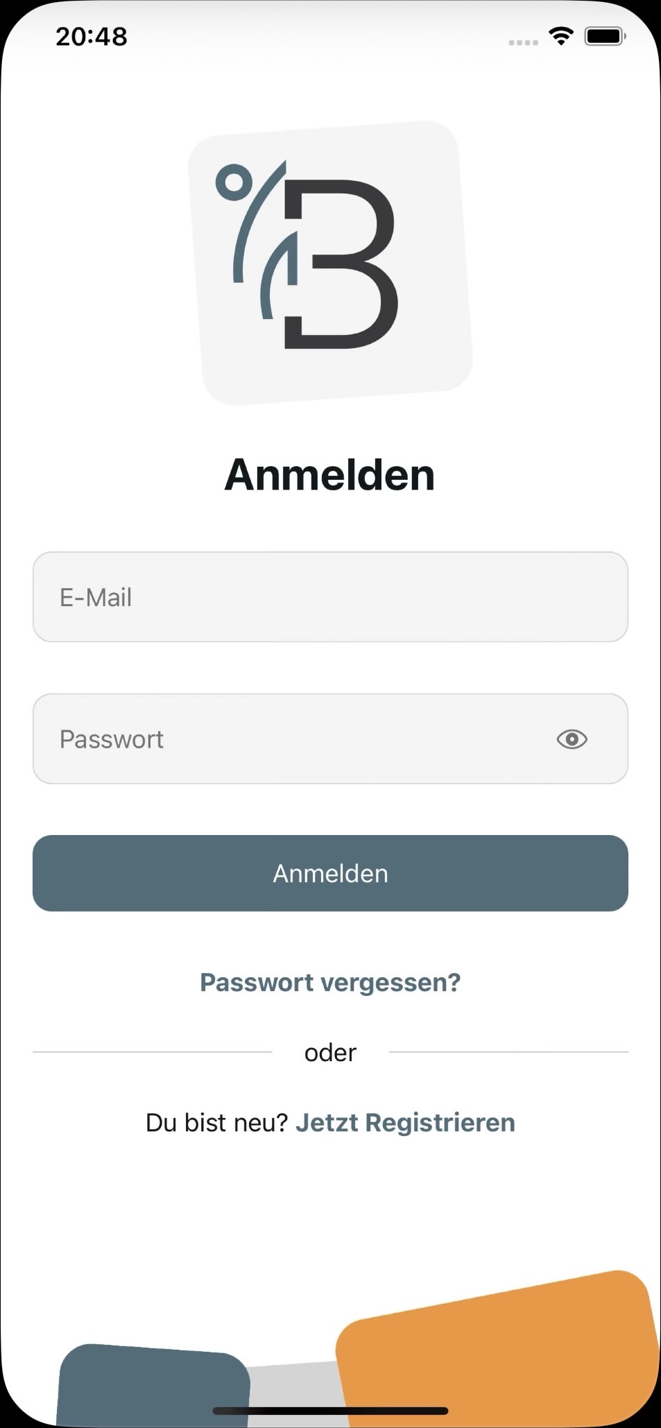 BoulderHub Login Screen